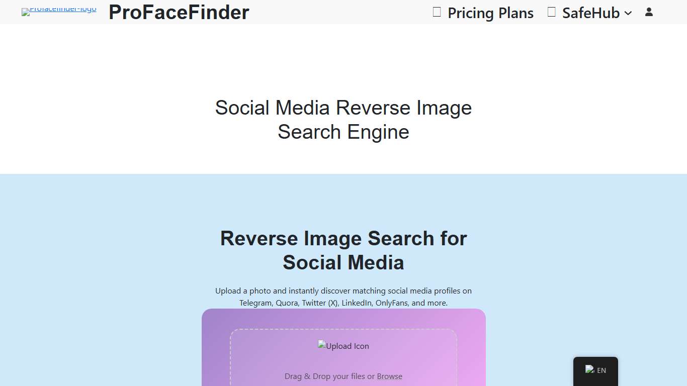 Social Media Reverse Image Search Engine